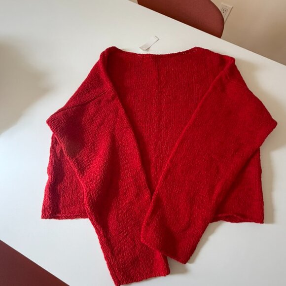 NWT Madewell boatneck pullover sweater - festival red - Picture 4 of 5
